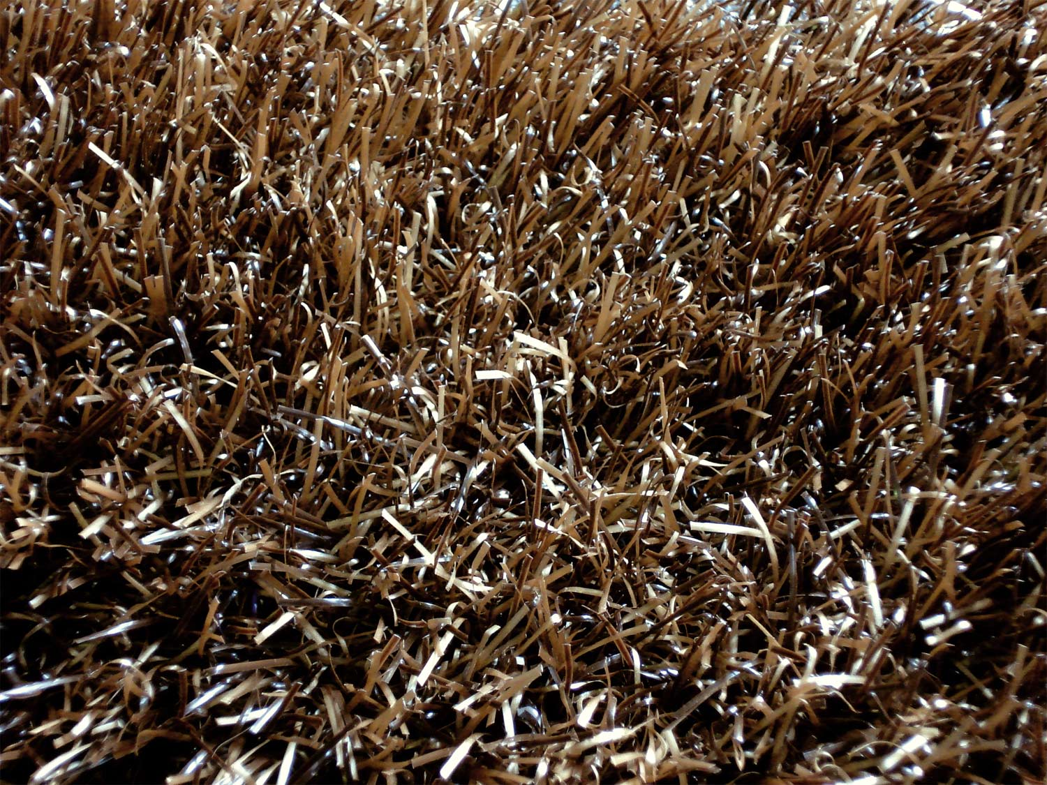 gazon synthetique bronze marron-fonc brillant ignifug